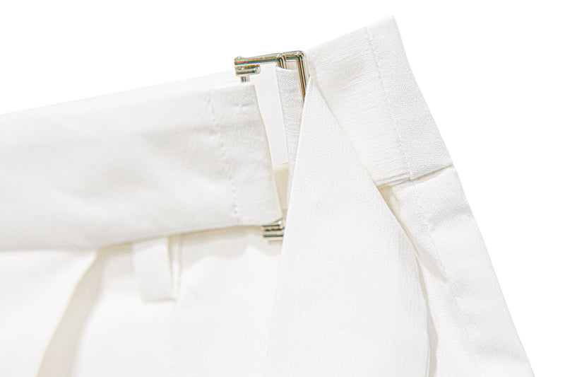 BELTED SUMMER WRAP TROUSERS