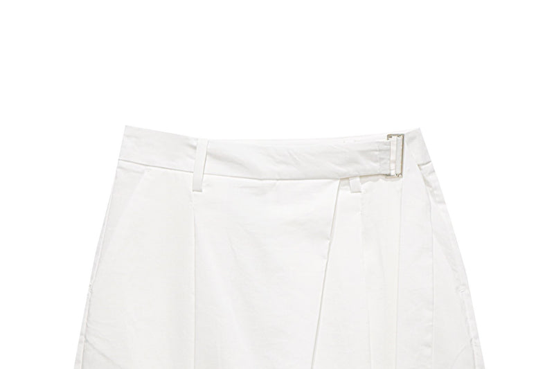 BELTED SUMMER WRAP TROUSERS