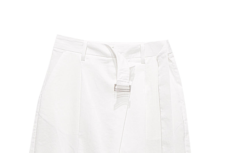 BELTED SUMMER WRAP TROUSERS
