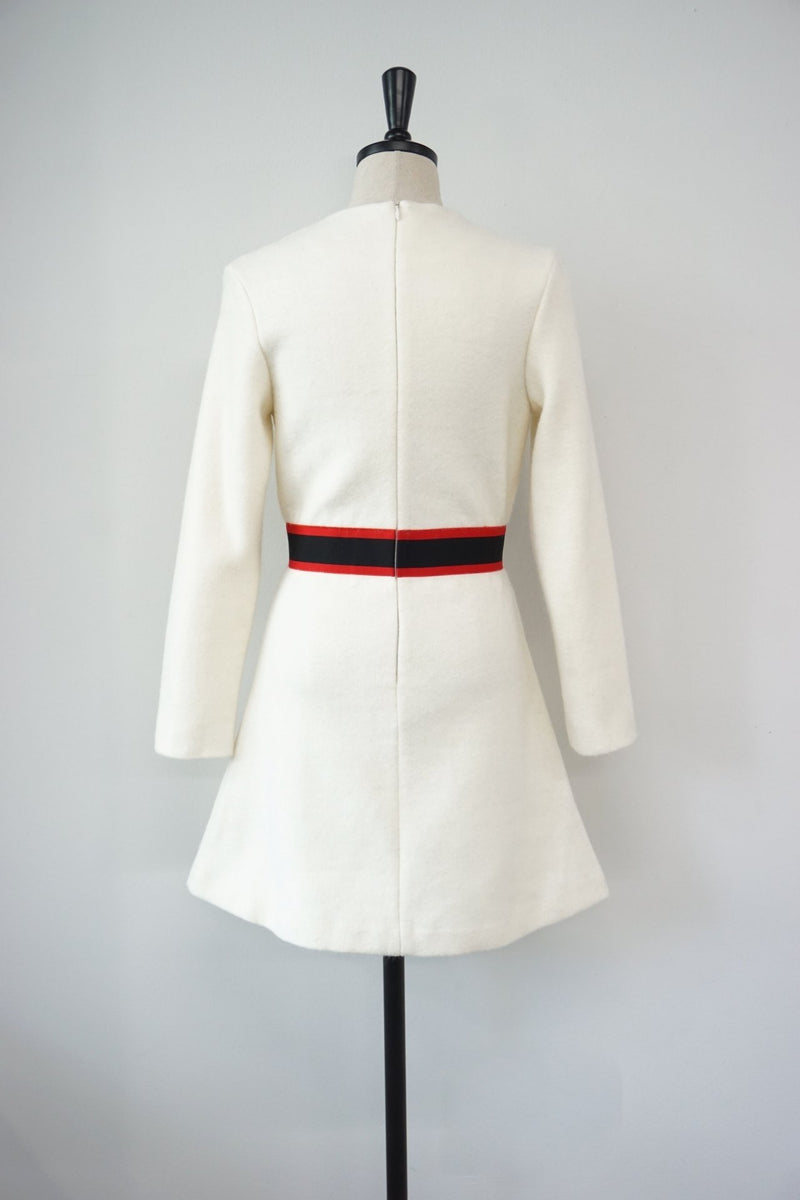 CONTRAST WOOLEN DRESS