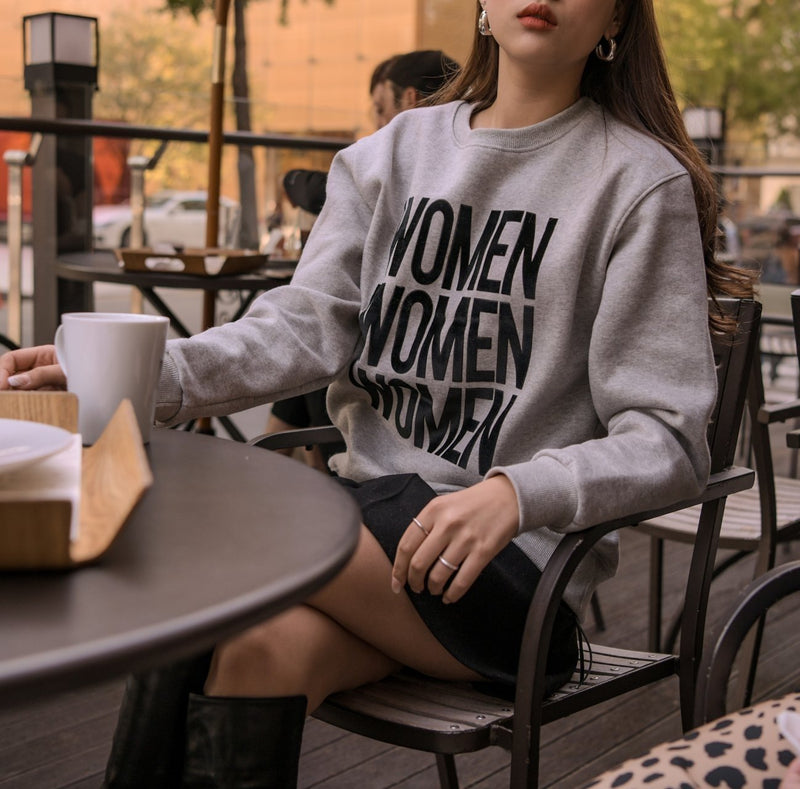 PRINTED WOMEN SWEATSHIRT